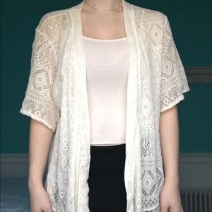 Hollister cream shawl
